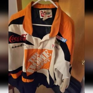 Chase Authentics Orange and Black Bomber Jacket